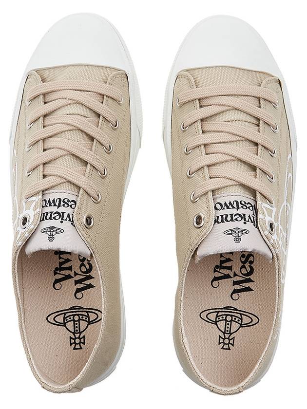 ORB Logo Low Top Sneakers Beige - VIVIENNE WESTWOOD - BALAAN 7