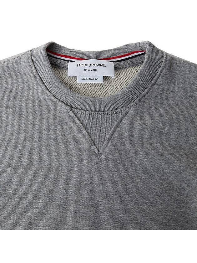 4 Bar Loopback Jersey Sweatshirt Light Grey - THOM BROWNE - BALAAN 4