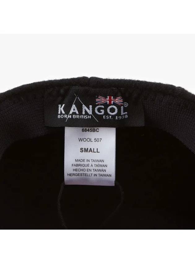 6845BC BLACK 6845 507 Wool Ivy Cap Flat Cap Hunting Cap - KANGOL - BALAAN 4