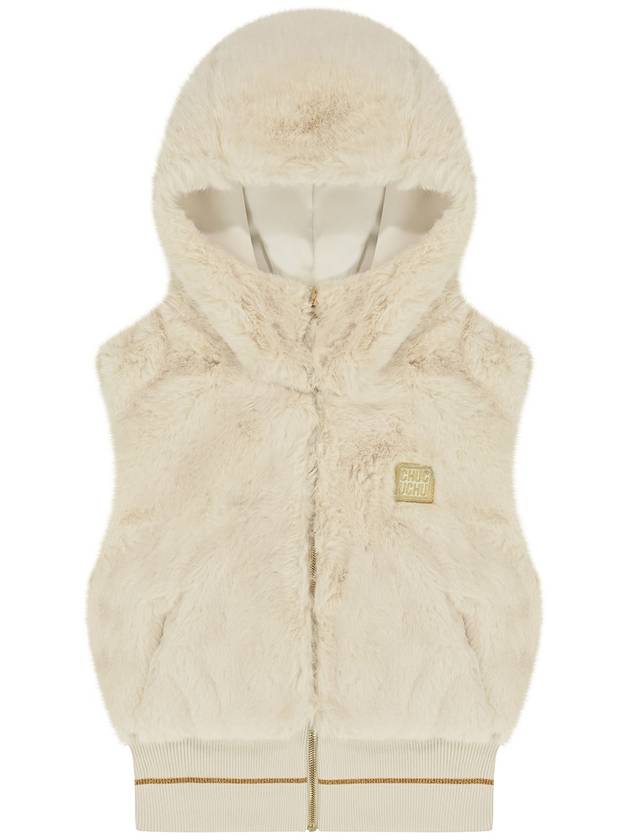 CBDFW VT002W Fur Hooded Vest - CHUCUCHU - BALAAN 5