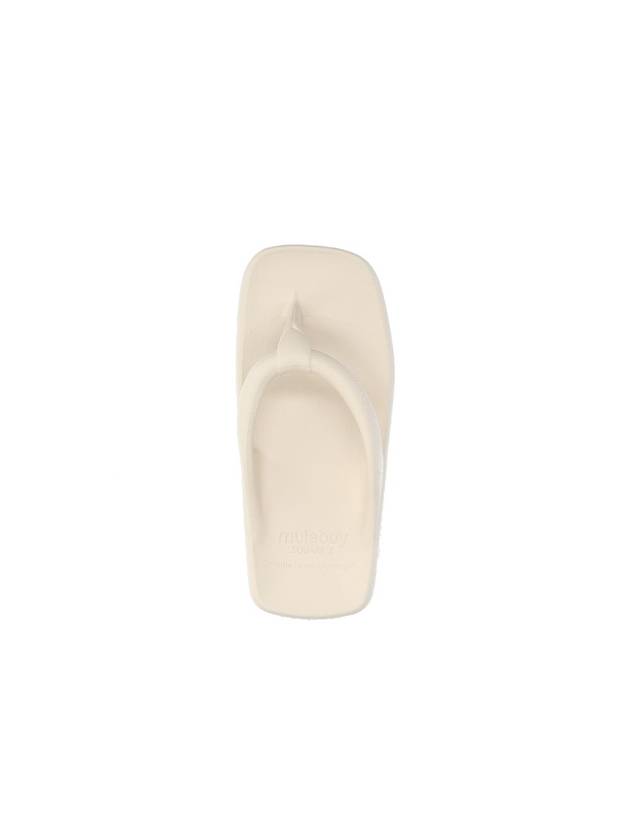 Square Jet Flip Flop Cream - MULEBOY - BALAAN 2