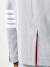 Men's 4 Bar Seesucker Loopback 4 Bar Sack Cardigan Grey - THOM BROWNE - BALAAN 8