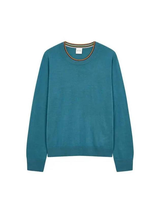 30 9 29 Women s Double Crew Neck Wool Knit Dark Green - PAUL SMITH - BALAAN 1