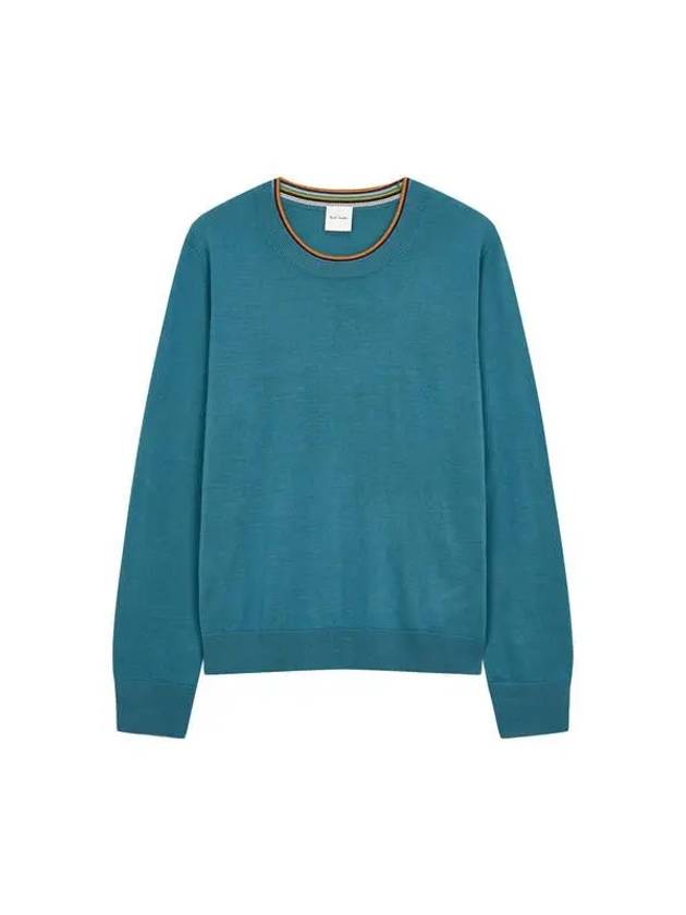 Women s Double Crewneck Wool Knit Dark Green - PAUL SMITH - BALAAN 1