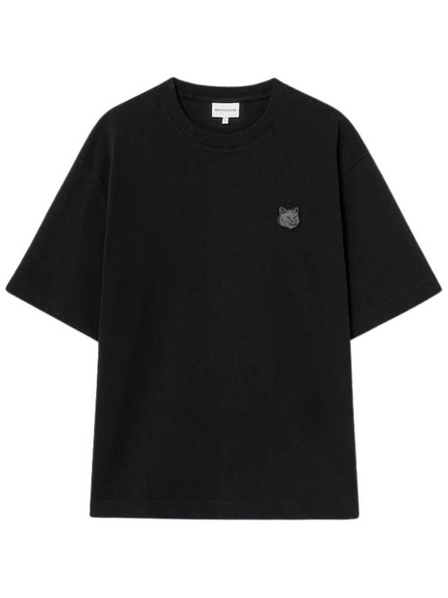 Bold Fox Head Patch Oversized Short Sleeve T-Shirt Black - MAISON KITSUNE - BALAAN 2