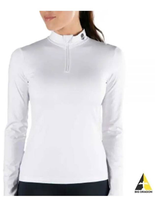Golf wear neck polar brushed long sleeve t-shirt G01560 001 - HYDROGEN - BALAAN 1