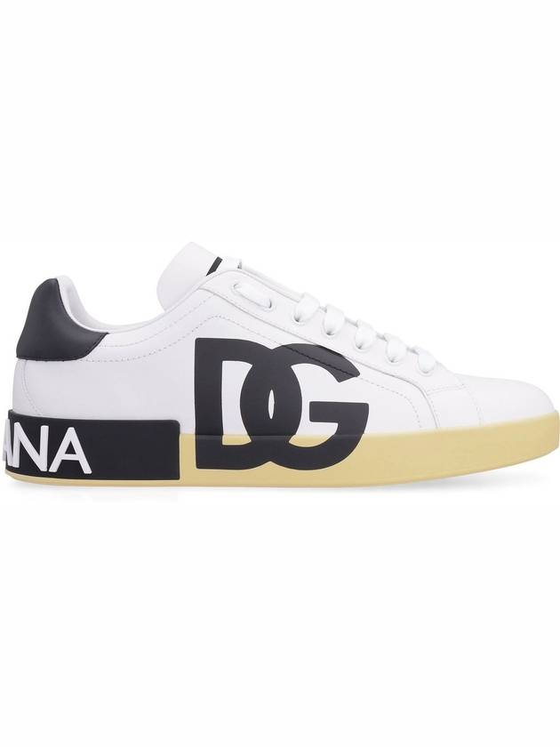 Saint Tropez Calfskin Sneakers White - DOLCE&GABBANA - BALAAN 3