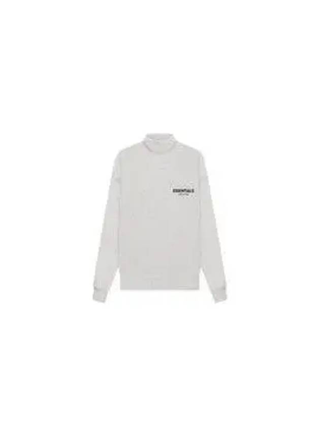 Fear of God Essential Men s Light Oatmeal The Core Collection Mock Neck Sweatshirt 192SU224427F - FEAR OF GOD - BALAAN 6