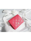 Classic Caviar CC Logo Card Half Wallet Pink Siamese Bone AP3178 - CHANEL - BALAAN 5