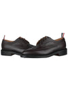 Men's Three Stripes Tab Classic Leather Brogue Brown - THOM BROWNE - BALAAN 3