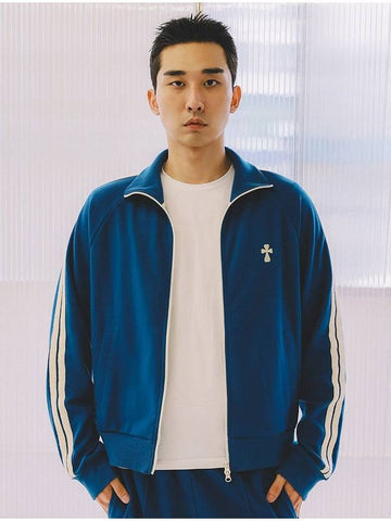 Hank Track Zip Up Jacket Blue - MACASITE - BALAAN 1