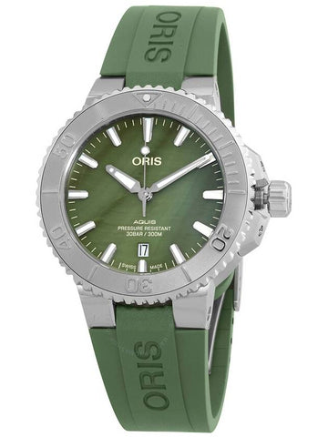 Oris Aquis Automatic Green Dial Men's Watch 01 733 7766 4187-Set - ORIS - BALAAN 1