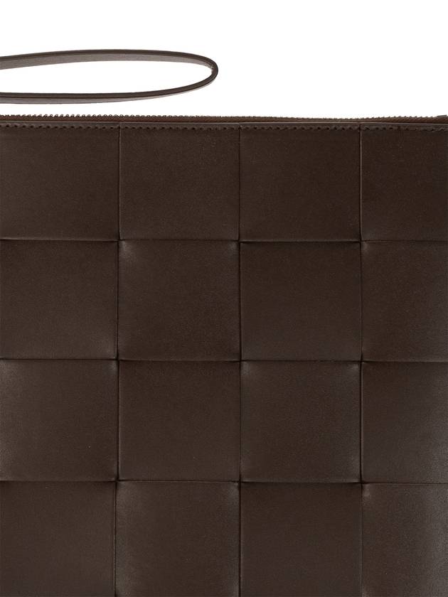 Intrecciato Weaving Strap Clutch Bag Brown - BOTTEGA VENETA - BALAAN 7