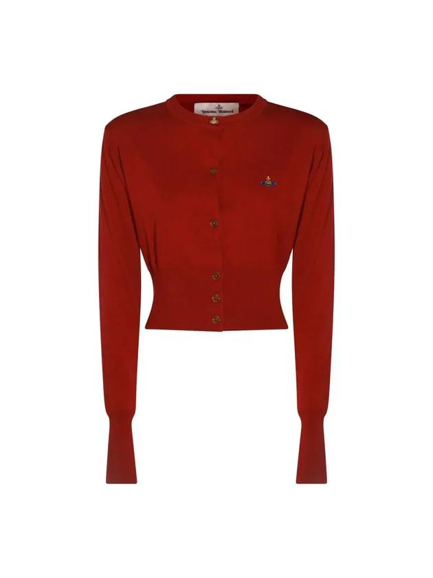 Bea Crop Cardigan Wine - VIVIENNE WESTWOOD - BALAAN 1