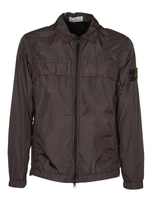 Garment Dyed Crinkle Reps R-NY Jacket Brown - STONE ISLAND - BALAAN 2