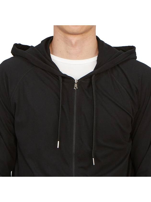 Cotton Jersey Zip Lounge Hoodie Black - PAUL SMITH - BALAAN 7