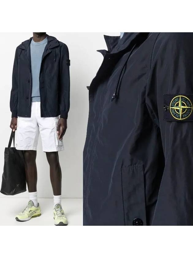 Micro Reps Wappen Patch Zip-Up Jacket Navy - STONE ISLAND - BALAAN 2