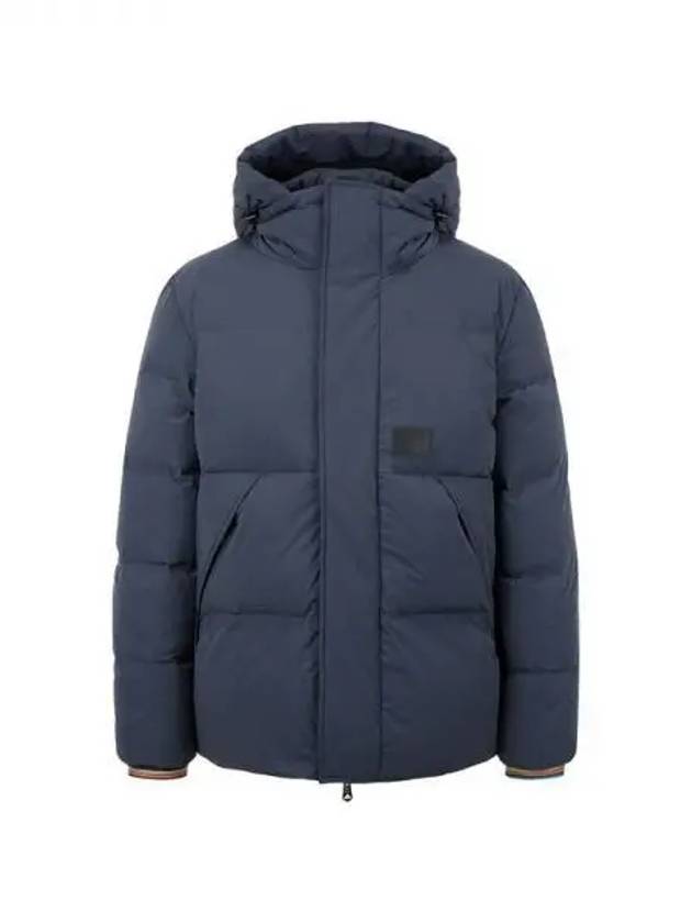 Striped trim duck down padded jacket dark indigo 271193 - PAUL SMITH - BALAAN 1