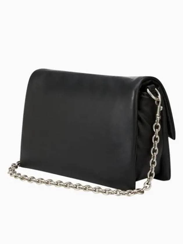 JEANS Women s Black Micro Mono Chain EW Flab Wrap Bag DH3571 001 - CALVIN KLEIN - BALAAN 1