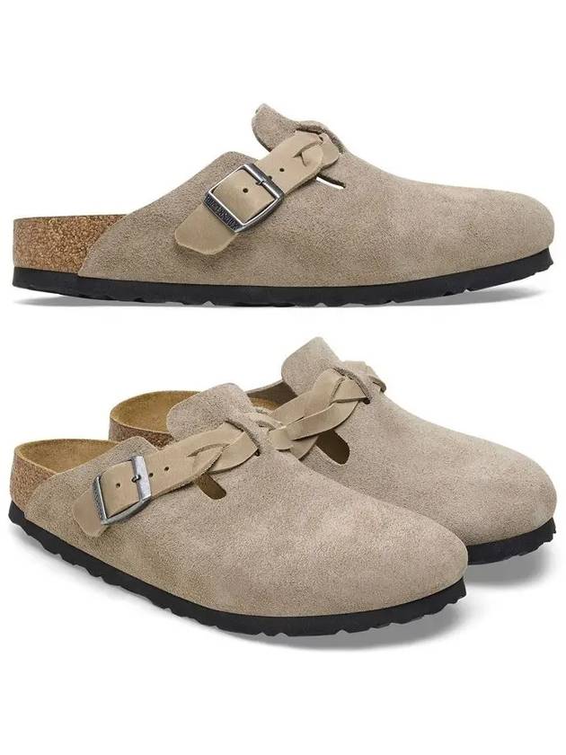 Boston Suede Mule Taupe - BIRKENSTOCK - BALAAN 2