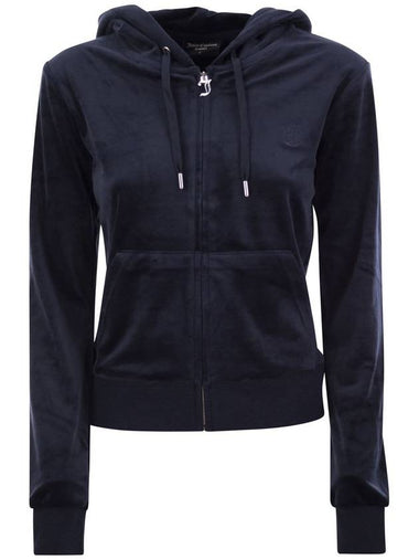 Cotton velvet hoodie - JUICY COUTURE - BALAAN 1