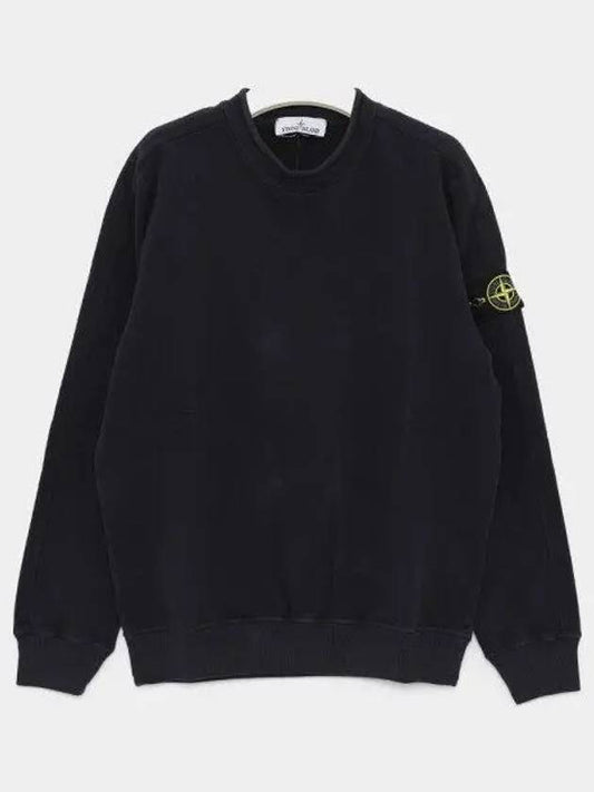 Stretch Cotton Fleece Mock Turtleneck Sweatshirt Navy - STONE ISLAND - BALAAN 2