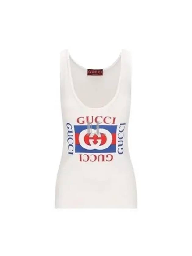 Logo Sleeveless White - GUCCI - BALAAN 2