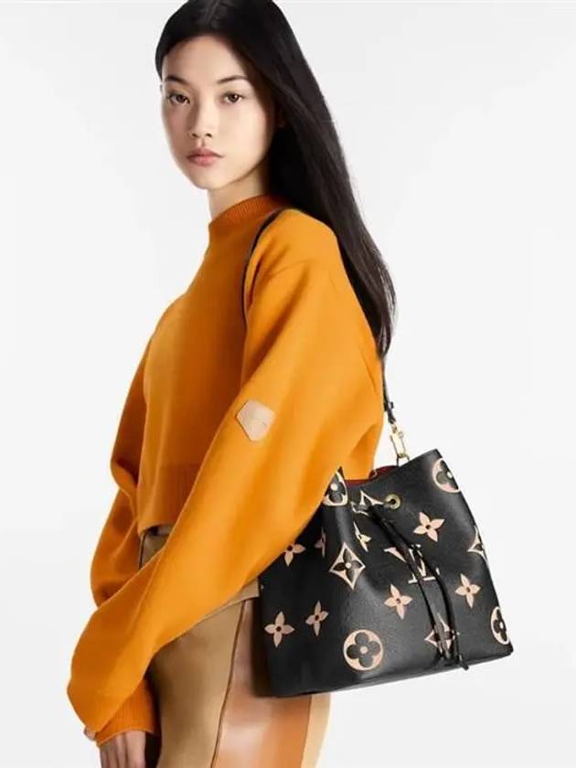 Neonoe MM Bi-Color Monogram Empreinte Bucket Bag Black - LOUIS VUITTON - BALAAN 9