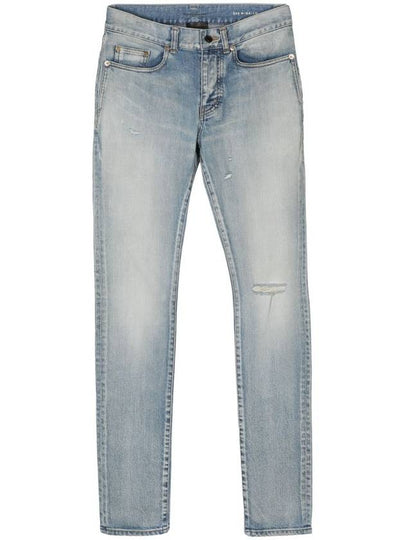 Men's Santa Monica Denim Skinny Jeans Blue - SAINT LAURENT - BALAAN 2