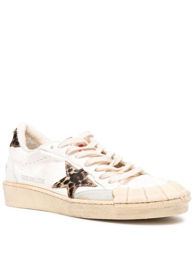 Women's Ballstar Low Top Sneakers Cream Beige - GOLDEN GOOSE - BALAAN 3