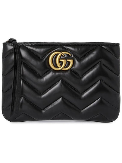 GG Marmont Clutch Bag Black - GUCCI - BALAAN 2