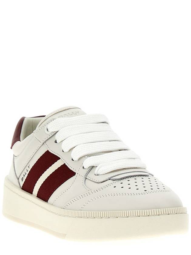 Rebby Leather Low-Top Sneakers White - BALLY - BALAAN 3