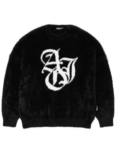 Men's Sporty Logo Sweater Black - AJOBYAJO - BALAAN 1