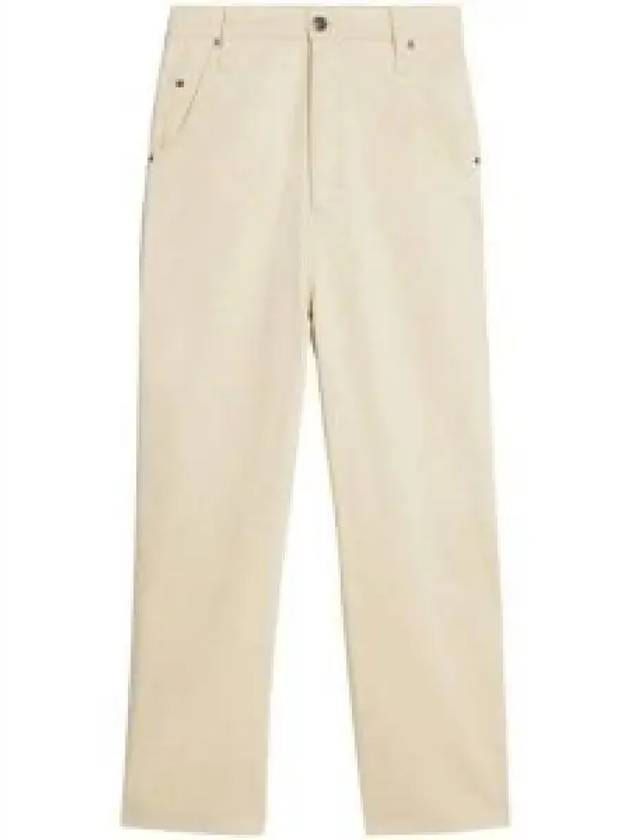 Cotton Straight Pants White - AMI - BALAAN 2