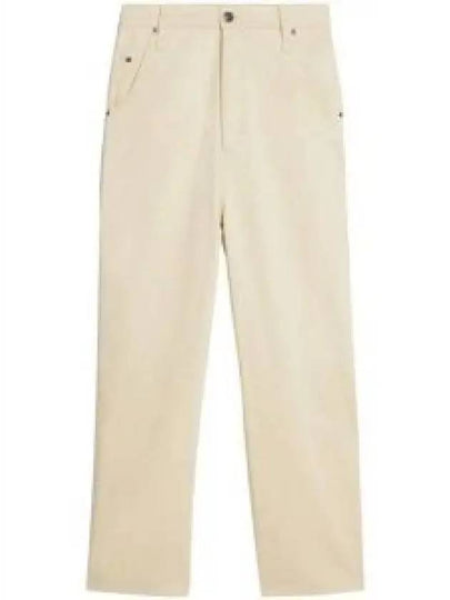 Cotton Straight Pants White - AMI - BALAAN 2