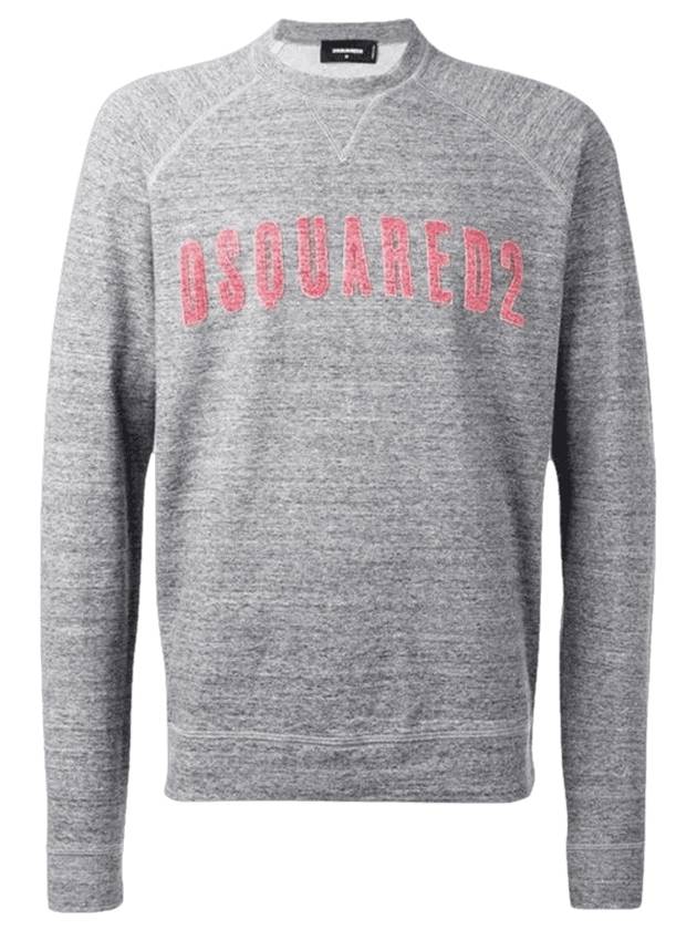 Logo Patch Sweatshirt Grey - DSQUARED2 - BALAAN 1