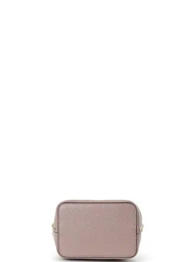 Rockstud Logo Leather Bucket Bag Beige - VALENTINO - BALAAN 5