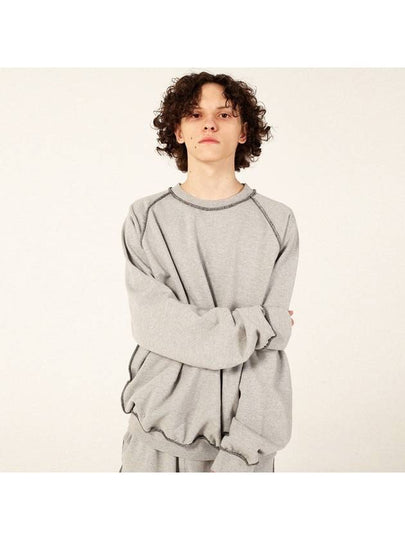 Unisex Reverse Stitch Sweatshirt Grey - RESPECT - BALAAN 2