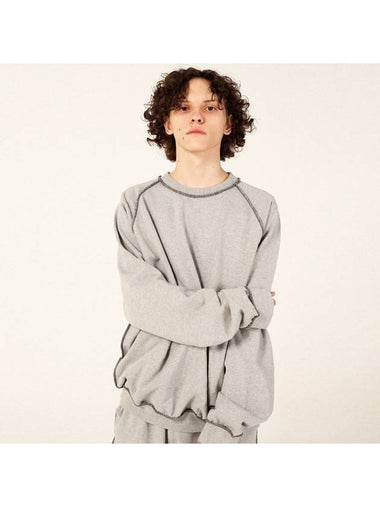 Unisex Reverse Stitch Sweatshirt Grey - RESPECT - BALAAN 1