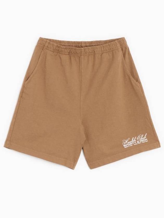 Logo Print Shorts Brown - SPORTY & RICH - BALAAN 2