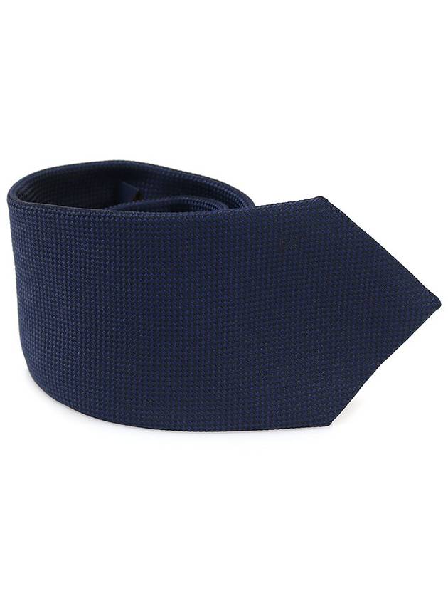 R99801 100 Silk Navy Dot Pattern UNIFORM Tie - LOUIS VUITTON - BALAAN 1