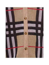 Check Technical Cotton Blend Cardigan Archive Beige - BURBERRY - BALAAN 3