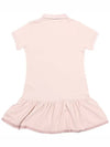 Kids Logo Patch Dress Pink 8I000 11 8496F 514 - MONCLER - BALAAN 3