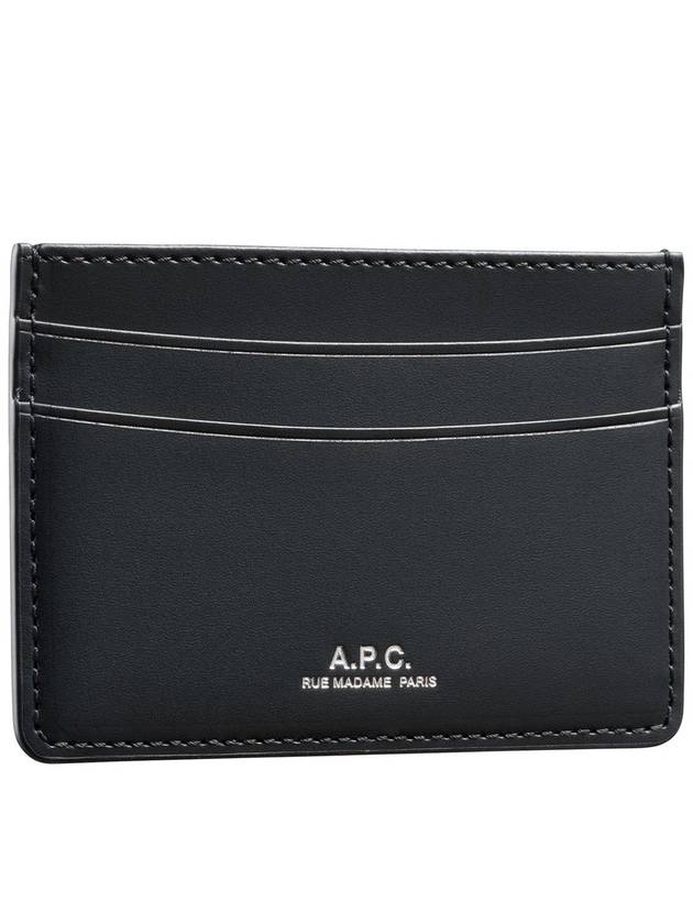 Andre Logo Card Wallet Black - A.P.C. - BALAAN 3