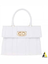 Gancini Hand Cross Bag White - SALVATORE FERRAGAMO - BALAAN 2