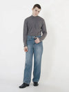 Washed Wide Denim Pants Mid Blue - CHANCE'S NOI - BALAAN 4