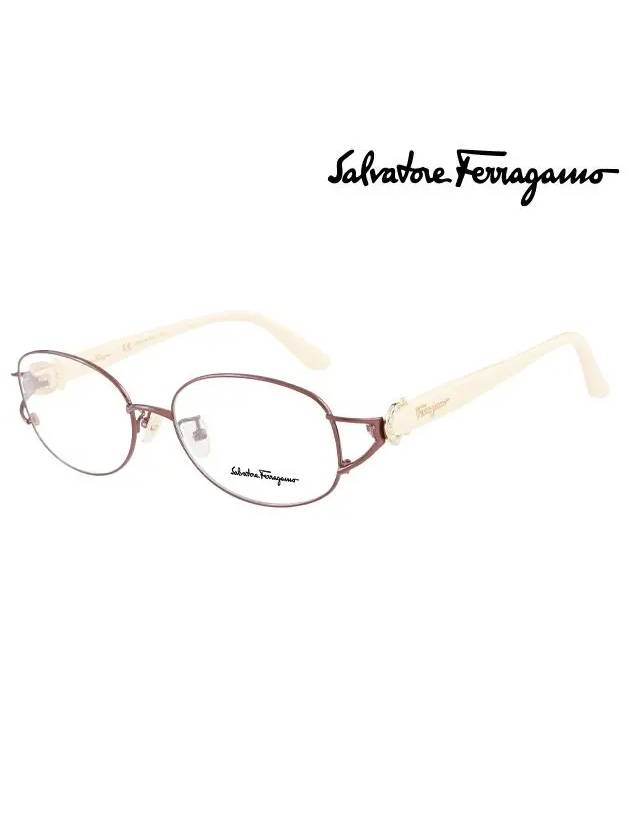 Ferragamo Glasses Frame SF2156RK 248 Round Metal Women s - SALVATORE FERRAGAMO - BALAAN 2