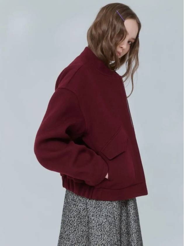 Volume Bomber Outer Wool Wine 0127 - VOYONN - BALAAN 7