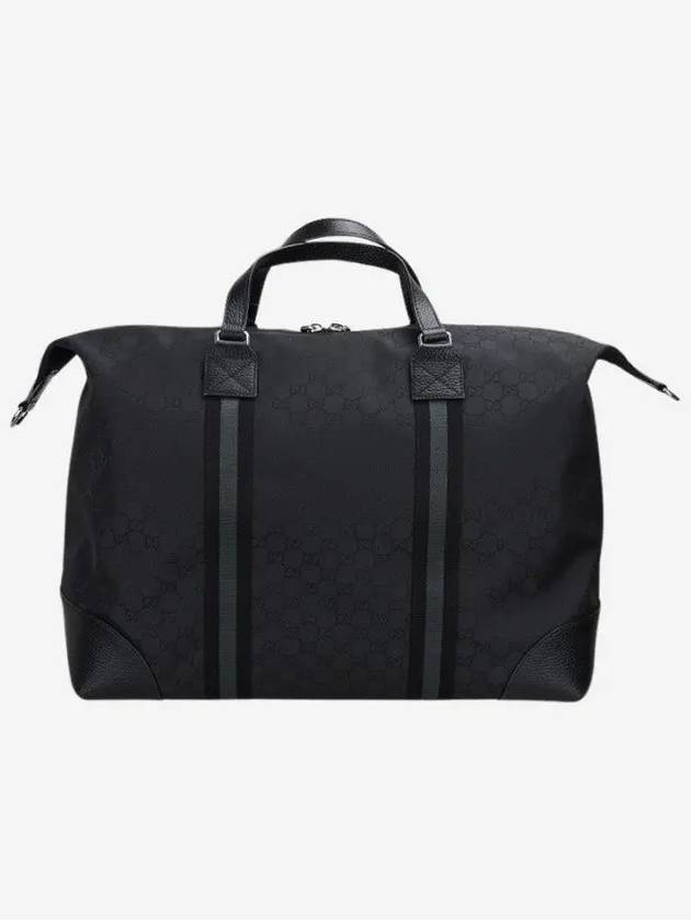 Canvas Travel Boston Large Tote Bag Black - GUCCI - BALAAN 3