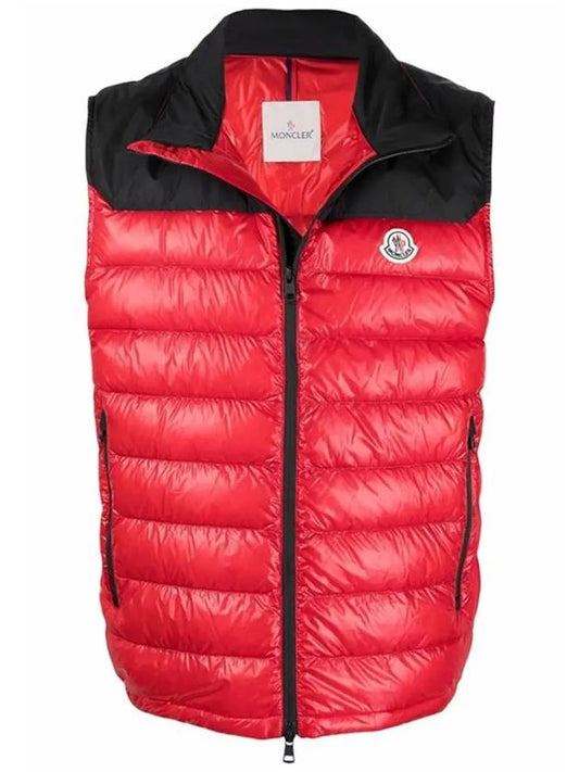 Ortac Logo Patch Padded Vest Red - MONCLER - BALAAN 2